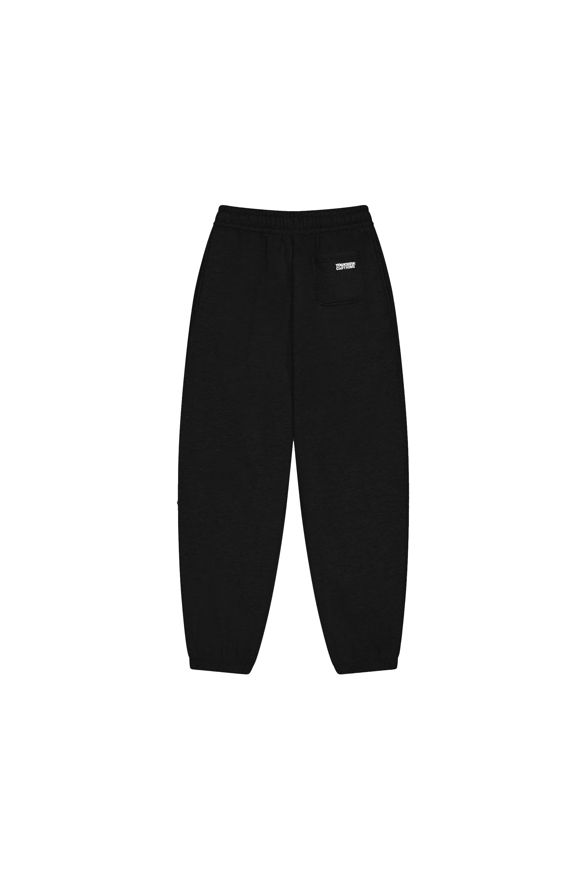 Block Cuffed Sweatpants | Black