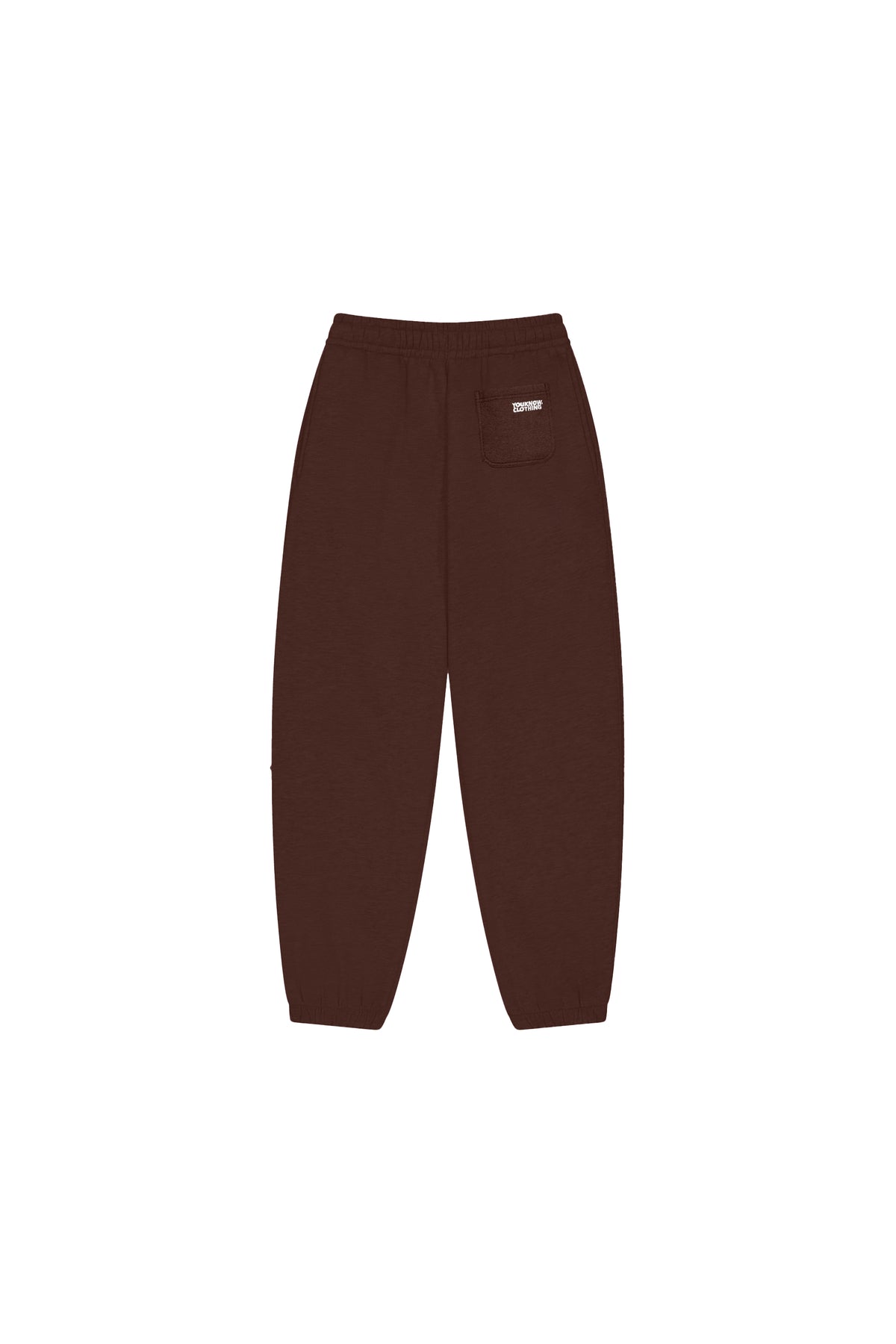 BLOCK CUFFED SWEATPANTS | BROWN