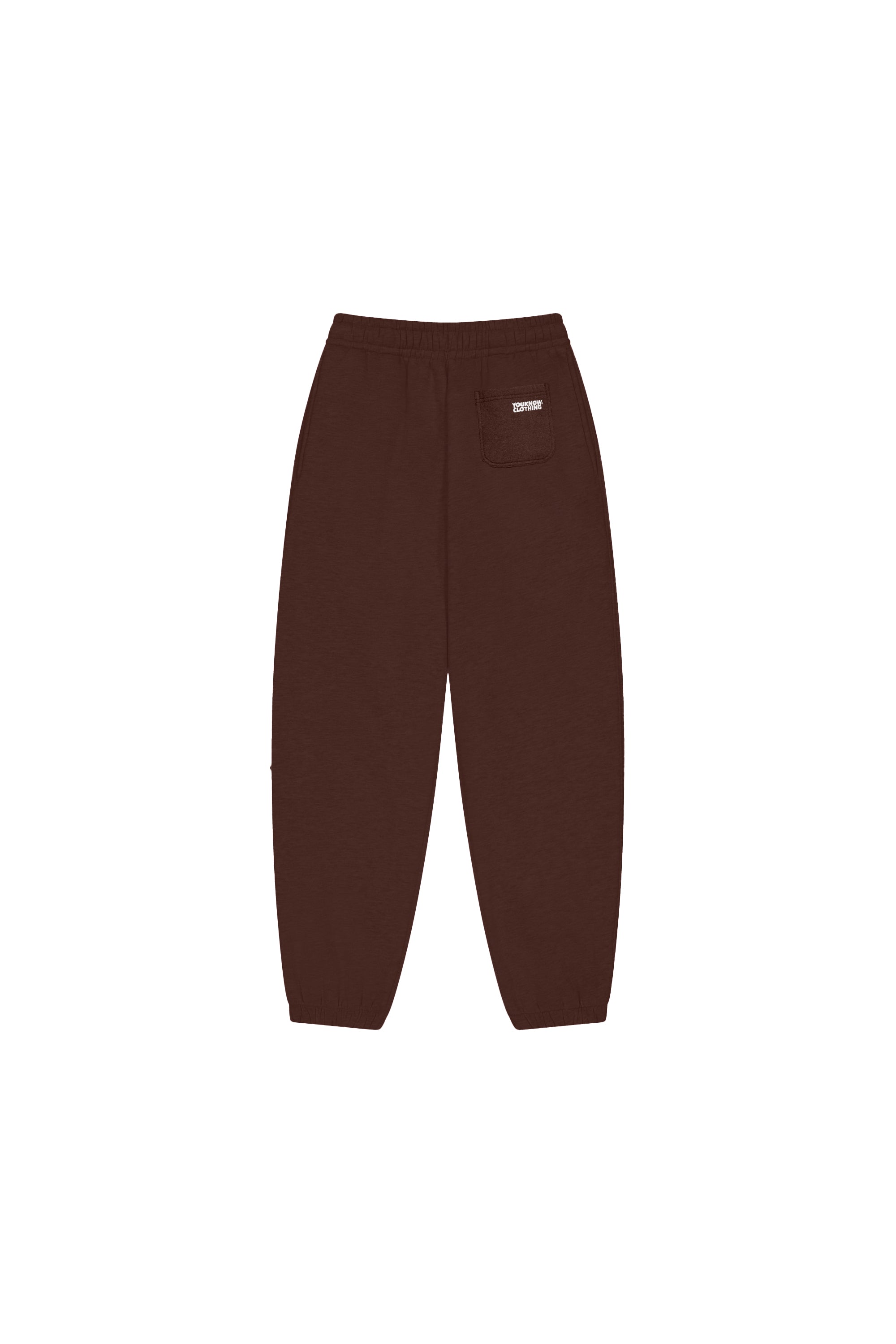 Block Cuffed Sweatpants | Brown