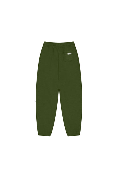 Block Cuffed Sweatpants | Green