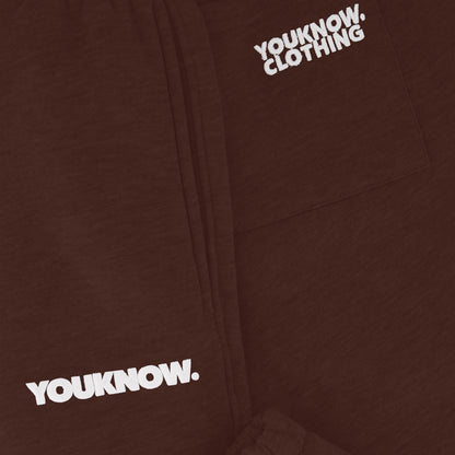 Block Cuffed Sweatpants | Brown