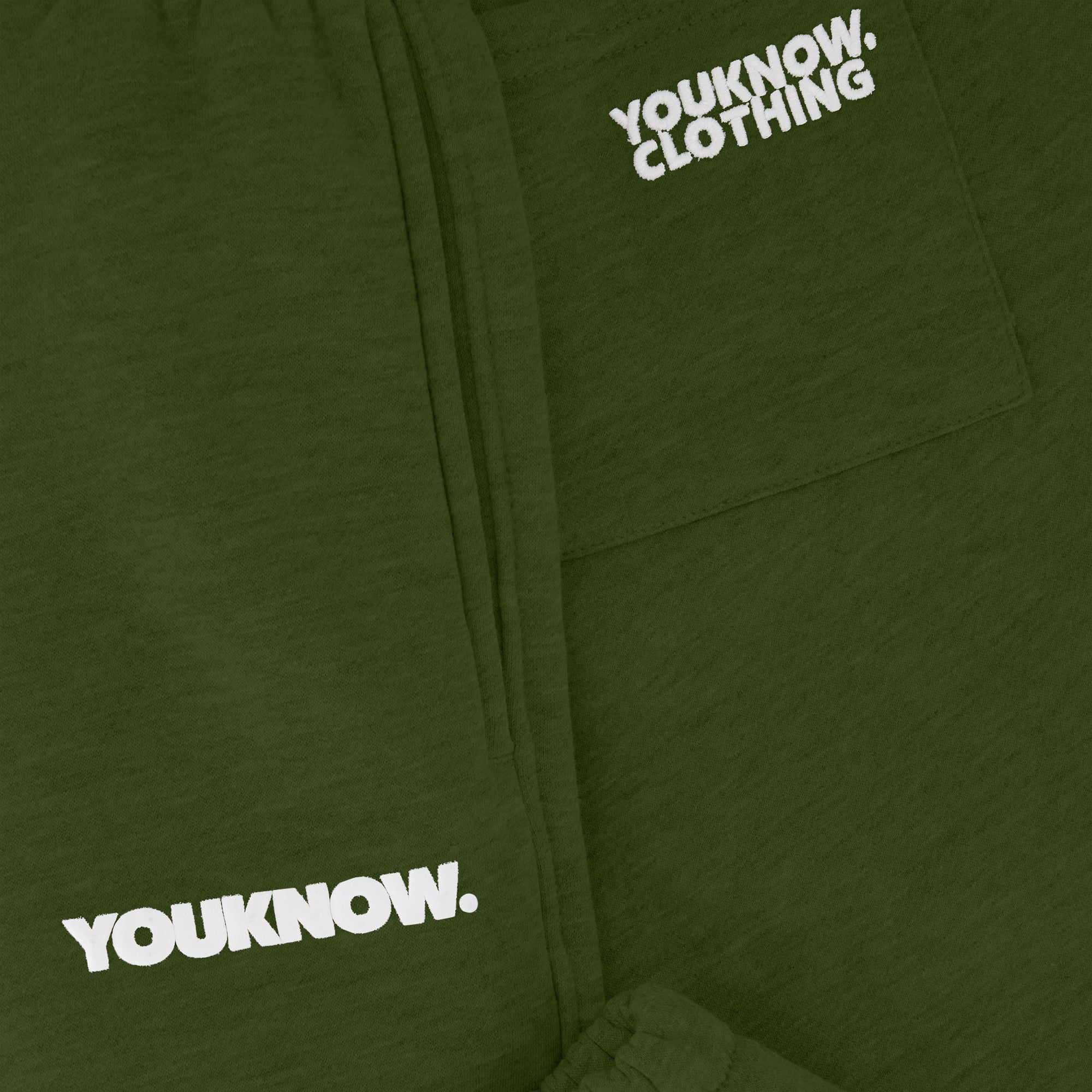 product image  BLOCK CUFFED SWEATPANTS | GREEN