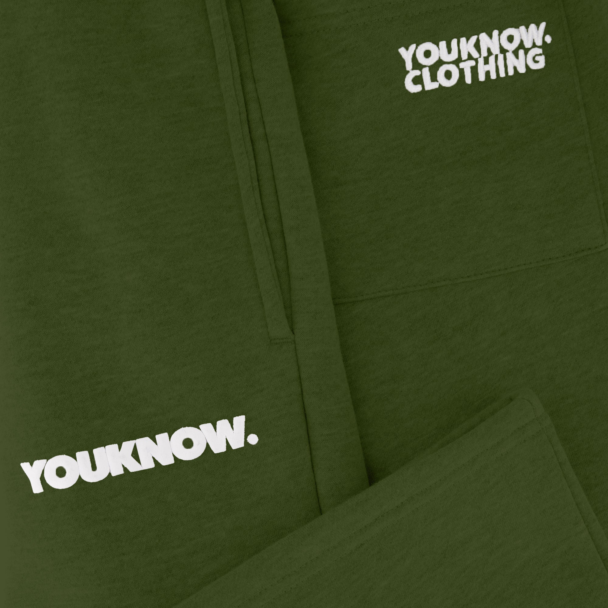 product image  BLOCK WIDE-LEG SWEATPANTS | GREEN