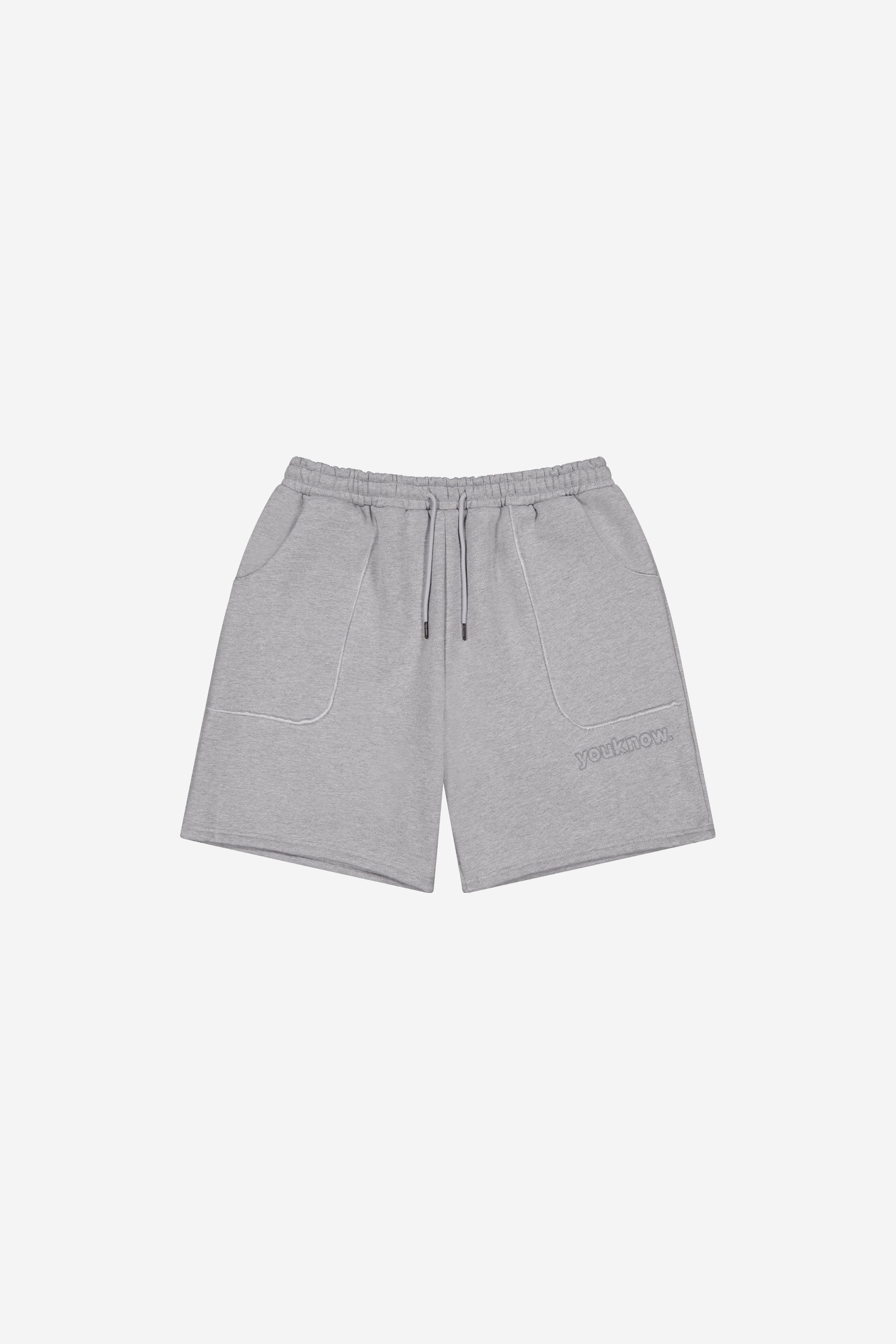 Exposed Seam Shorts | GREY