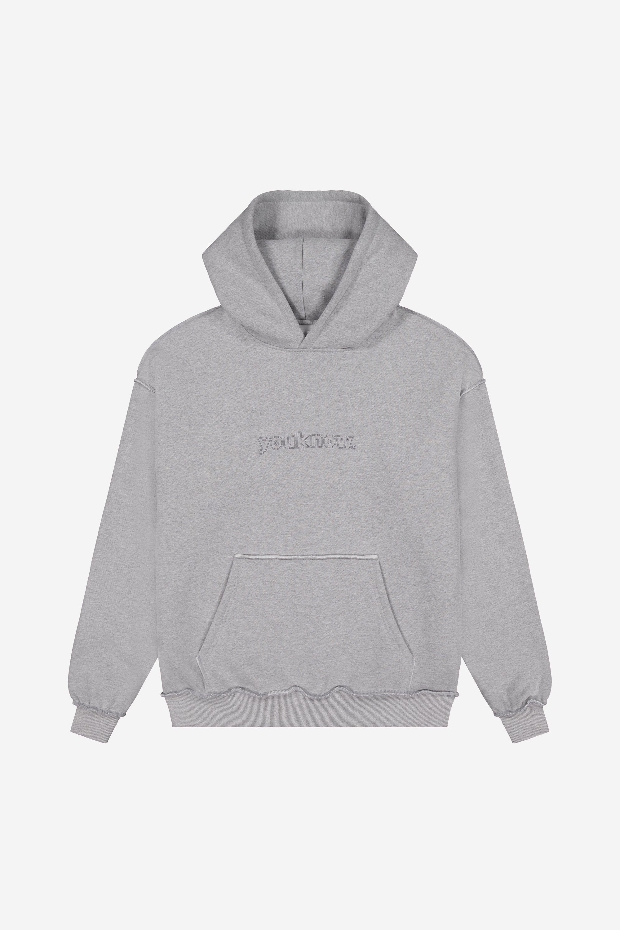 Exposed Seam Hoodie | GREY