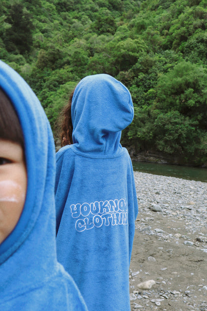 KIDS TOWEL PONCHO | BLUE