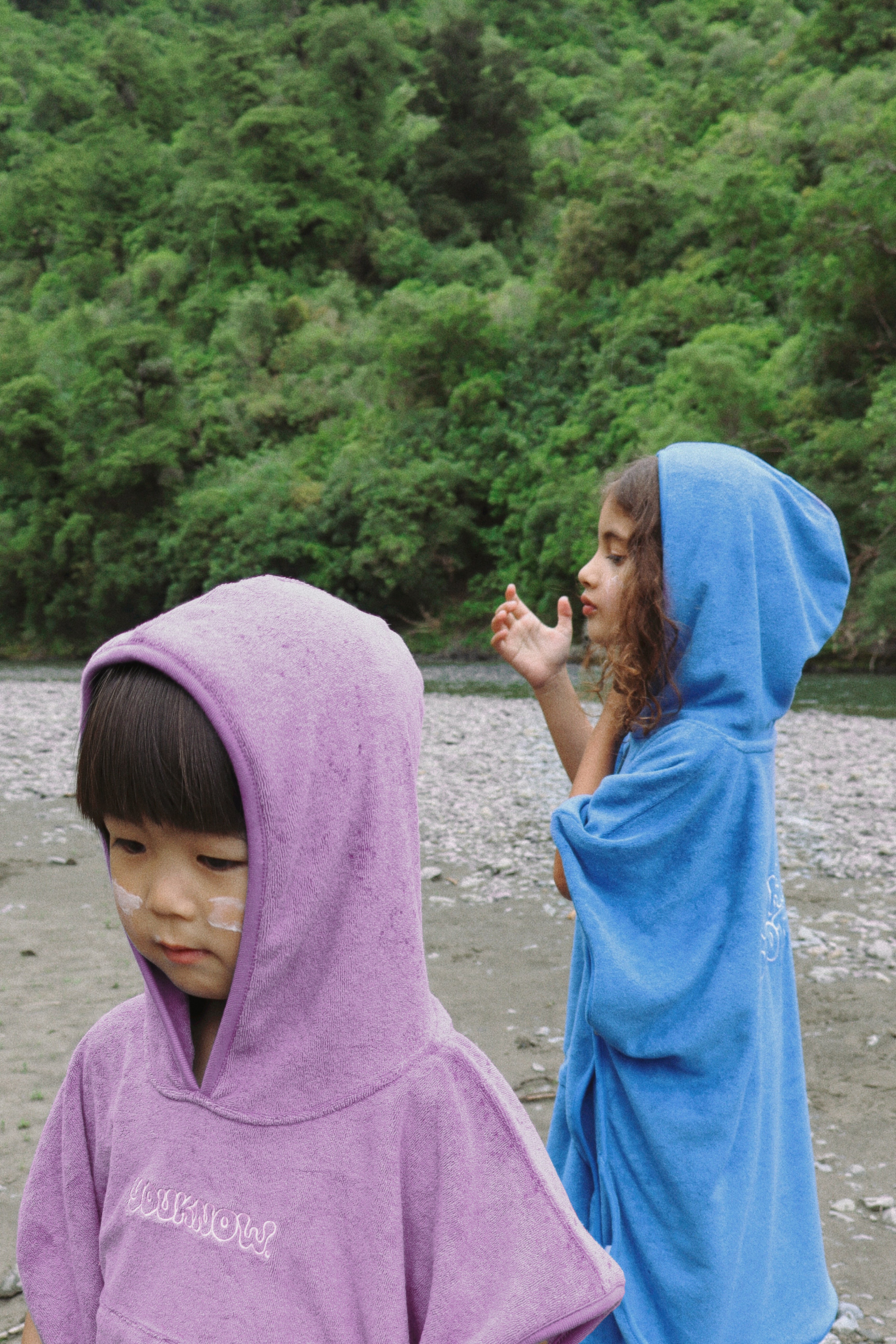 KIDS TOWEL PONCHO | PURPLE