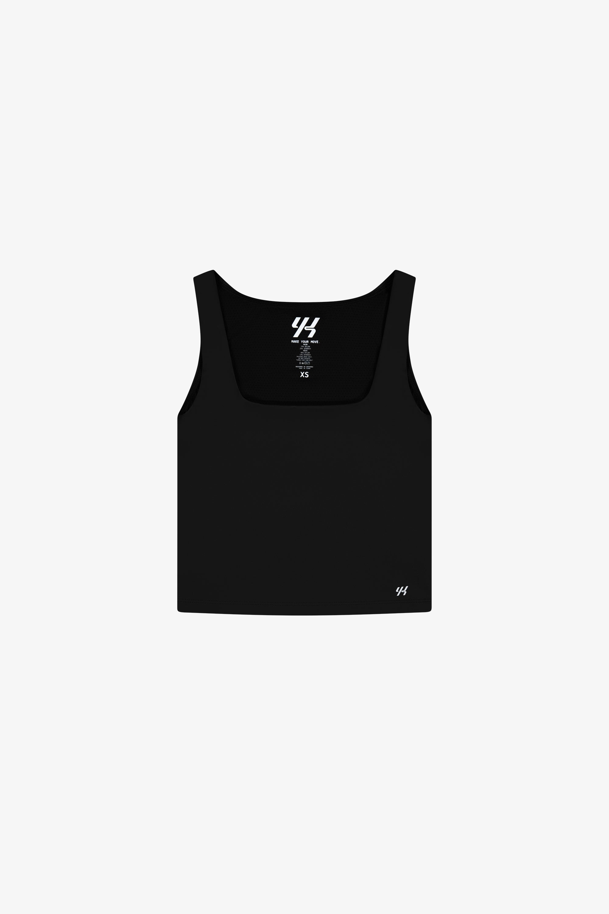 Move Womens Square Tank | BLACK