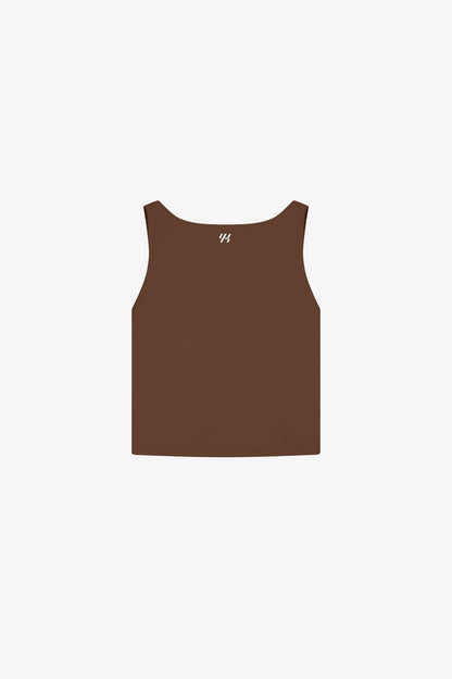 Move Womens Square Tank | BROWN