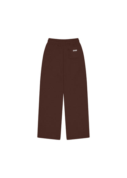 Block Wide-Leg Sweatpants | Brown