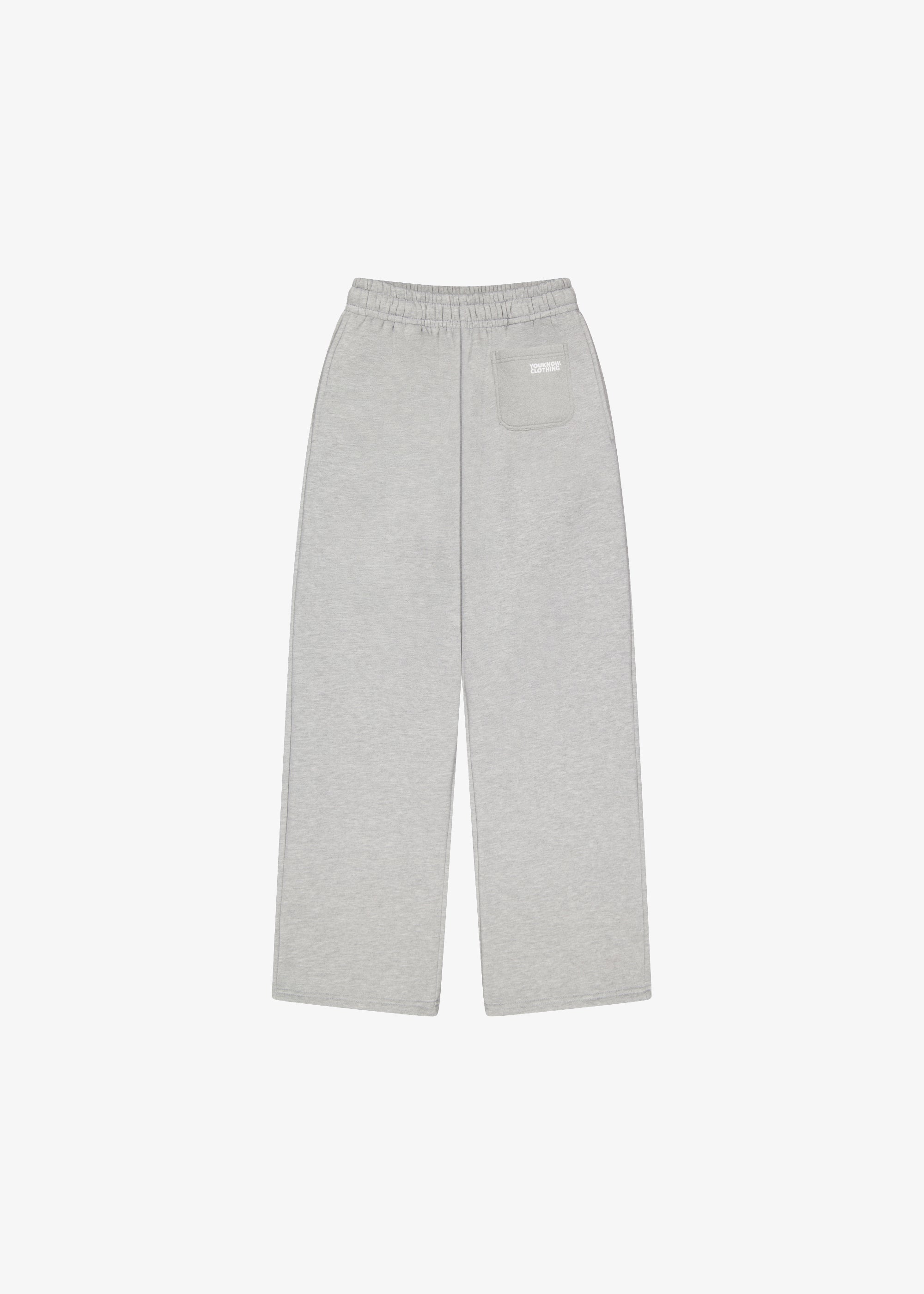 BLOCK WIDE-LEG SWEATPANTS | GREY