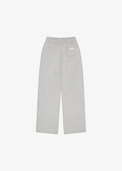 BLOCK WIDE-LEG SWEATPANTS | GREY