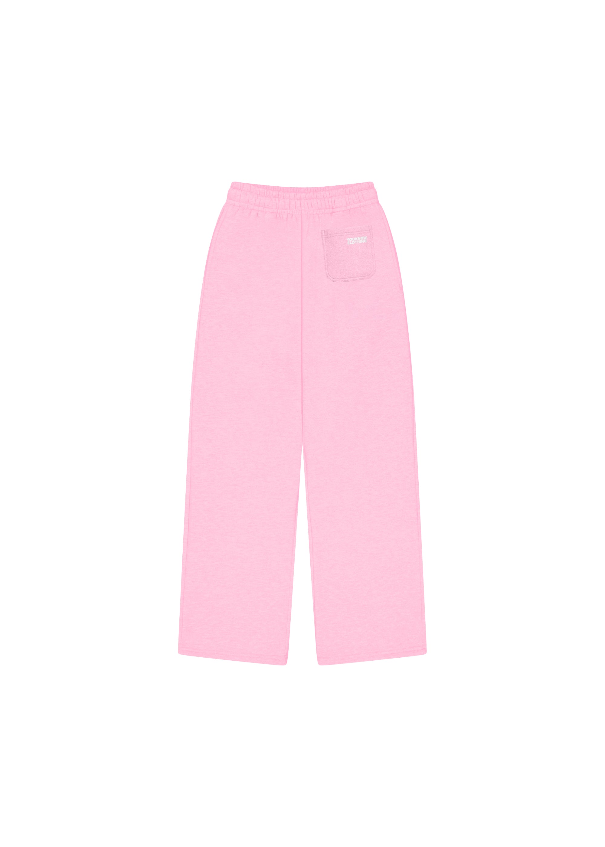 Block Wide-Leg Sweatpants | Pink