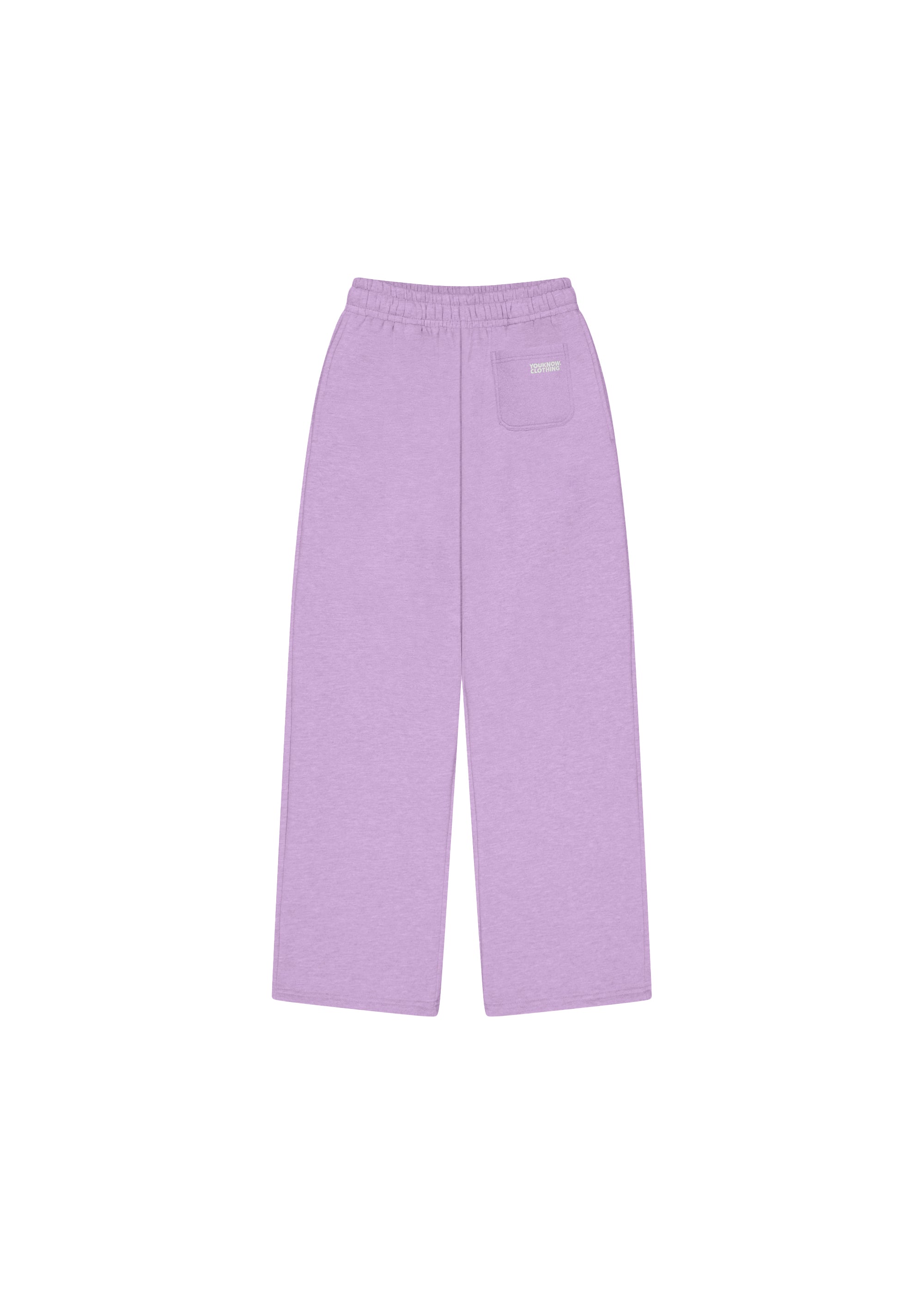 product image  BLOCK WIDE-LEG SWEATPANTS | LILAC