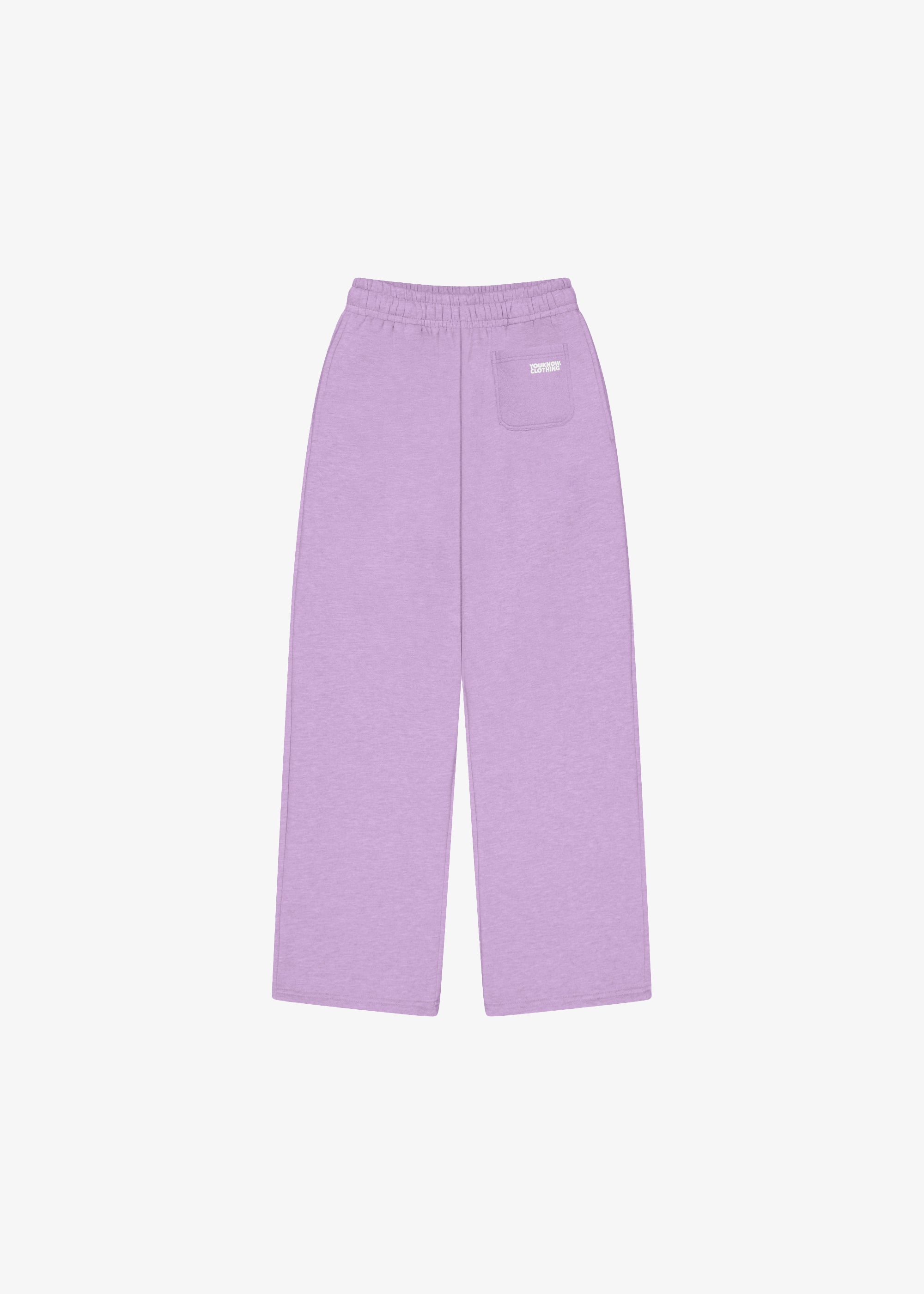 BLOCK WIDE-LEG SWEATPANTS | LILAC