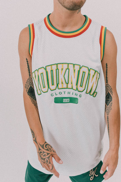 SW BASKETBALL SINGLET | WHITE